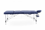 Стол массажный складной (переносной) алюминиевый JFAL01A 3-секционный синий