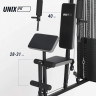 Силовой комплекс UNIX Fit BLOCK 70, Вес стека 70 кг